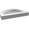Ekena Millwork Round Top Surface Mount PVC Gable Vent w/ 2"W x 2"P Brickmould Sill Frame, 16"W x 12"H GVPRT16X1203SN - alternate 4